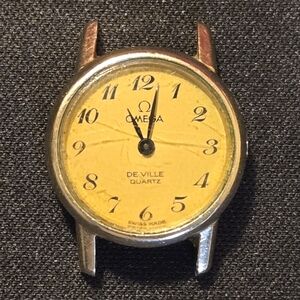 Ladies Gold Filled Omega DeVille Quartz Watch (Working Condition)